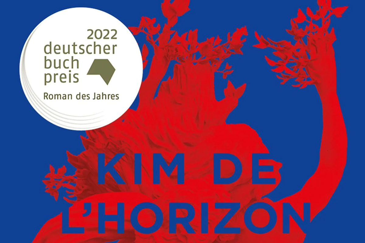 Blutbuch, Cover mit Sticker 'Roman des Jahres'